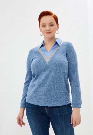 Пуловер Lamiavita. Цвет: голубой
