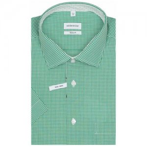 Мужская сорочка SEIDENSTICKER (44 / Белый/Зеленый 75 85 132 126). Цвет: белый/зеленый