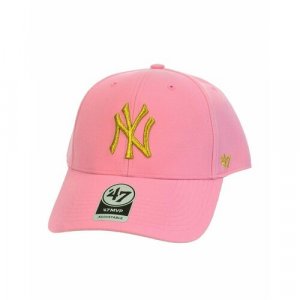 Бейсболка 47 Brand MVP SNAPBACK METALLIC New York Yankees B-MTLCS17WBP-RS Rose, размер OS, розовый '47. Цвет: розовый
