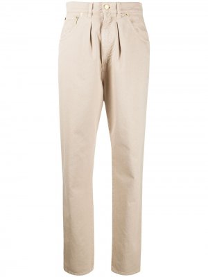 Зауженные брюки с завышенной талией Alberta Ferretti. Цвет: нейтральные цвета