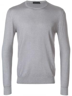 Пуловер с длинными рукавами Prada. Цвет: серый