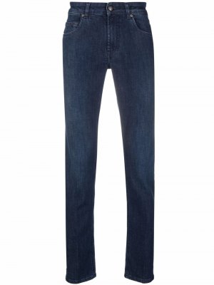 Low-rise slim-cut jeans Fay. Цвет: синий