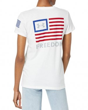 Футболка New Freedom Banner T-Shirt, цвет White/Royal 1 Under Armour