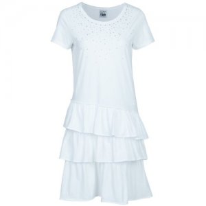 Платье Белый MYTWIN. Цвет: белый