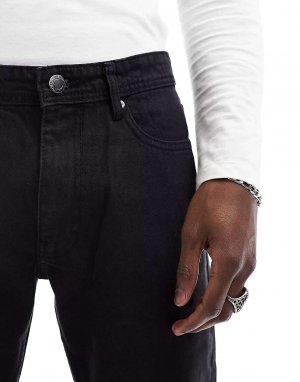 Жесткие зауженные джинсы DTT черного цвета Don't Think Twice Don't