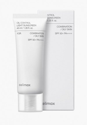 Крем солнцезащитный Celimax Oil Control Light Sunscreen, 40 мл. Цвет: белый