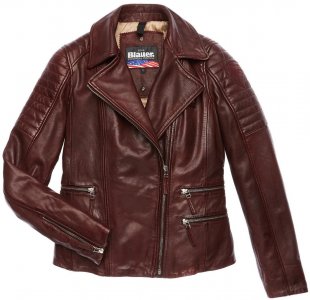 USA Icon Женская кожаная куртка, коричневый Blauer
