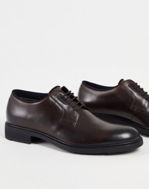 Коричневые ботинки на шнуровке Firstclass-Коричневый цвет BOSS