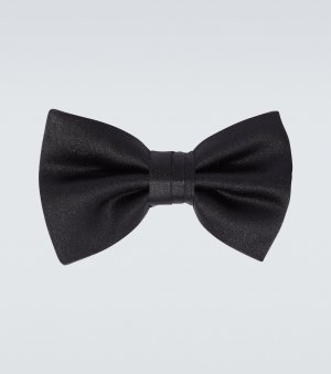 Шелковый атласный галстук-бабочка , черный Valentino Garavani