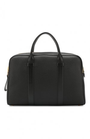 Кожаная сумка для ноутбука Tom Ford. Цвет: чёрный