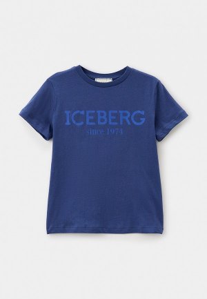 Футболка Iceberg. Цвет: синий