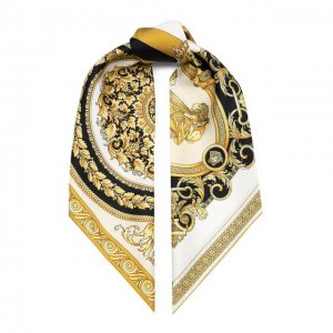 Шелковый платок Versace. Цвет: золотой