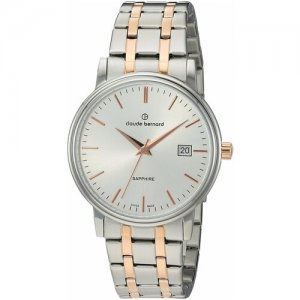 Наручные часы Classic 53007-357RMAIR, серебряный Claude Bernard. Цвет: розовый