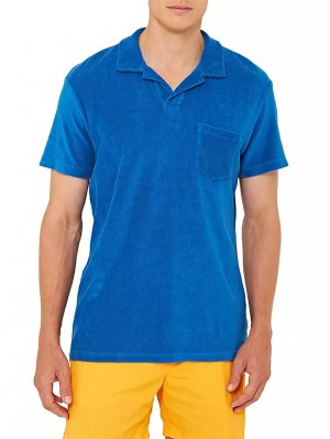 Терри-рубашка поло с короткими рукавами , синий Orlebar Brown