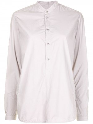 Поплиновая рубашка с воротником-стойкой Toogood. Цвет: серый