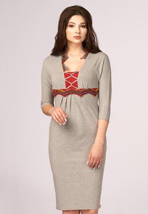 Платье Ано. Цвет: серый