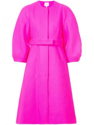 Объемное пальто Delpozo. Цвет: розовый и фиолетовый
