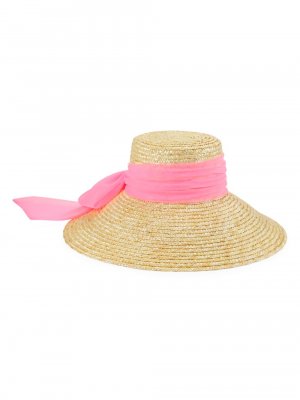 Соломенная шляпа Мирабель от солнца , розовый Eugenia Kim
