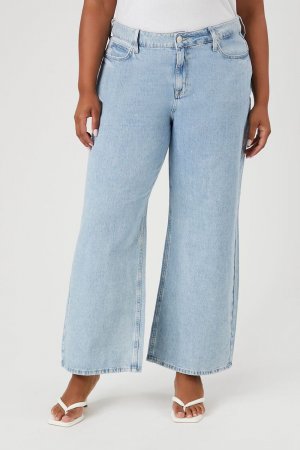 Мешковатые джинсы больших размеров со средней посадкой , деним Forever 21