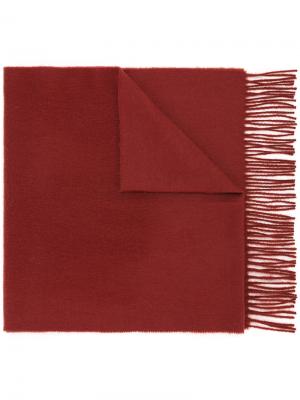 Классический шарф Gieves & Hawkes. Цвет: красный