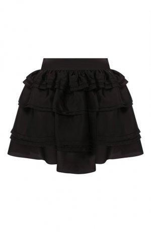 Шелковая юбка Alexandre Vauthier. Цвет: чёрный