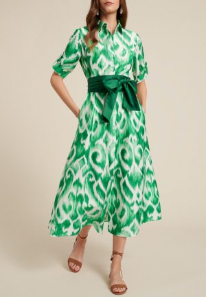 Платье LUISA SPAGNOLI. Цвет: зеленый