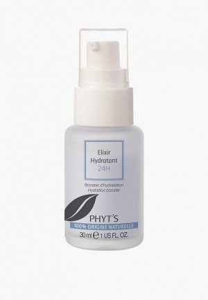 Сыворотка для лица Phyts Phyt's ELIXIR HYDRATANT 24H на основе гиалуроновой кислоты, увлажняющая, 30 мл. Цвет: белый