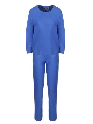 Кожаный костюм Isabel Marant. Цвет: синий