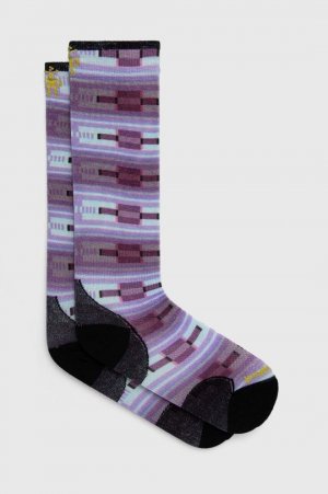 Лыжные носки Ski Zero Cushion Flirt with Me Print OTC , фиолетовый Smartwool