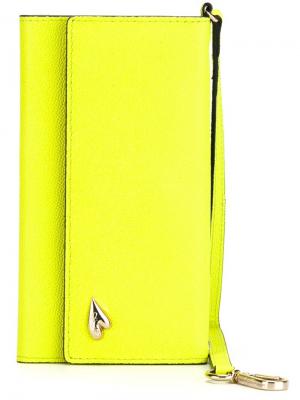 Чехол для iPhone 6 с откидными клапанами Diane Von Furstenberg. Цвет: жёлтый и оранжевый