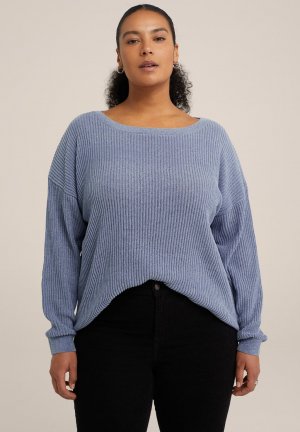Вязаный свитер CURVE , цвет blue WE Fashion