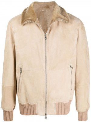 Куртка с подкладкой из овчины Brunello Cucinelli. Цвет: нейтральные цвета