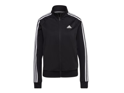 Куртка спортивная женская Essentials Warm-Up с 3 полосками, черный Adidas