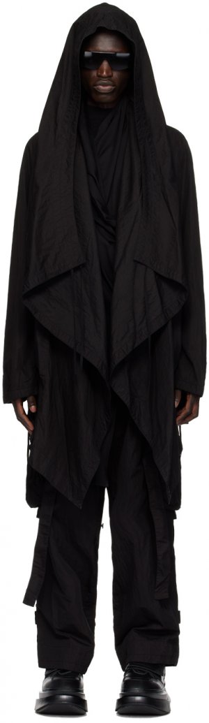 Черное пальто с капюшоном , цвет Black Julius