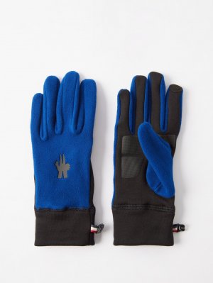 Перчатки из технического фетра и трикотажа , синий Moncler