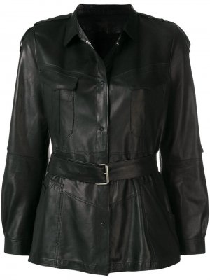 Куртка с поясом Sylvie Schimmel. Цвет: черный