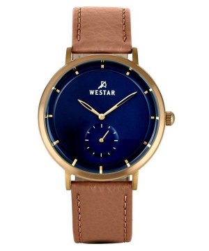 Profile Кожаный ремешок Кварцевые мужские часы с синим циферблатом 50246BZZ184 Westar