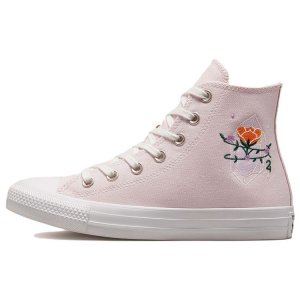 Chuck Taylor All Star Женские кроссовки с вышивкой кристаллами розовые, винтажно-белые, A03740C Converse