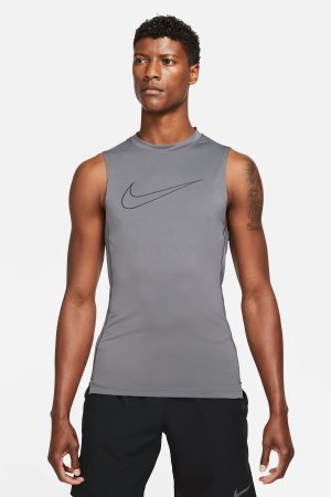 Тренировочный топ Pro Dri-FIT приталенного кроя, черный Nike