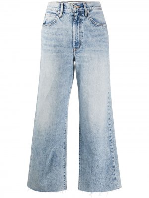 Укороченные джинсы средней посадки Slvrlake. Цвет: синий
