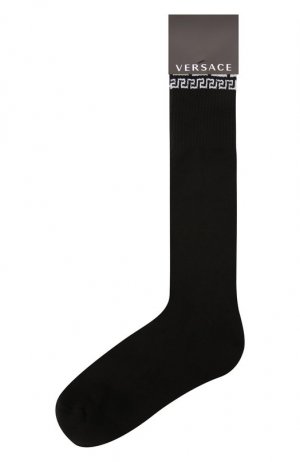 Хлопковые носки Versace. Цвет: чёрный