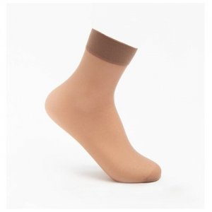 Женские носки средние, размер 36-40, бежевый Glamour. Цвет: бежевый
