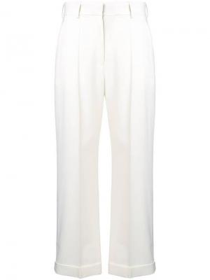 Укороченные брюки с широкими штанинами Racil. Цвет: белый