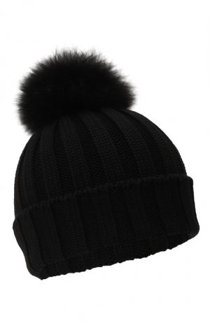 Шерстяная шапка Woolrich. Цвет: чёрный
