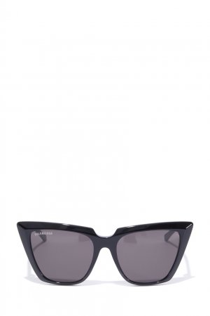 Черные солнцезащитные очки в оправе кошачий глаз Balenciaga. Цвет: черный