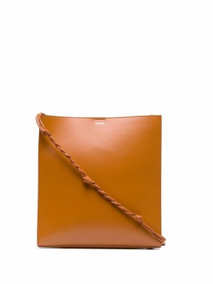 Большая сумка-тоут Tangle Jil Sander. Цвет: коричневый