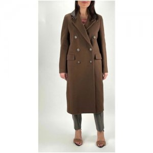 Пальто , размер 42IT, коричневый Cappellini. Цвет: коричневый