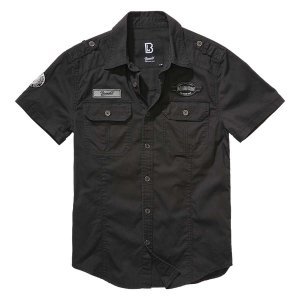 Рубашка с коротким рукавом Luis Vintage, черный Brandit