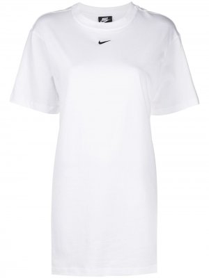 Футболка Swoosh с короткими рукавами Nike. Цвет: белый