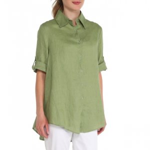 Блузки и кофточки Maison David. Цвет: светло-зеленый